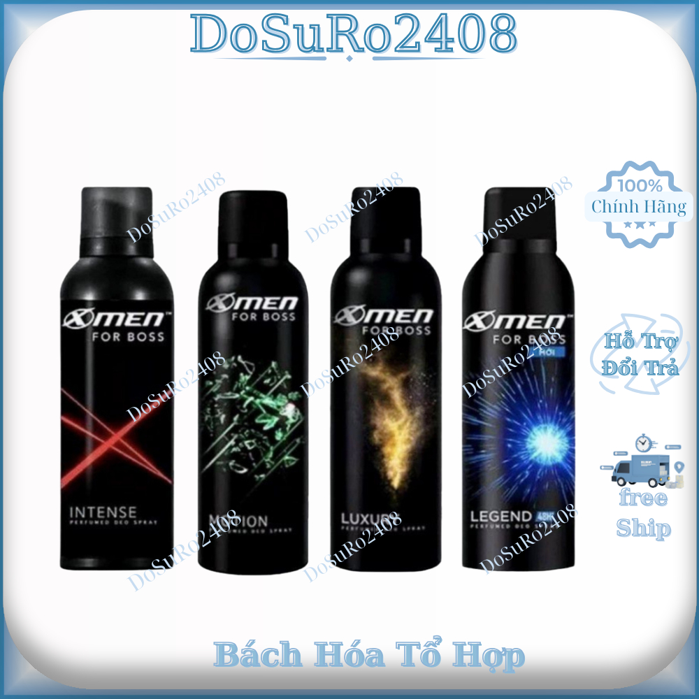 Xịt Khử Mùi X Men For Boss Hương Nước Hoa 150ml