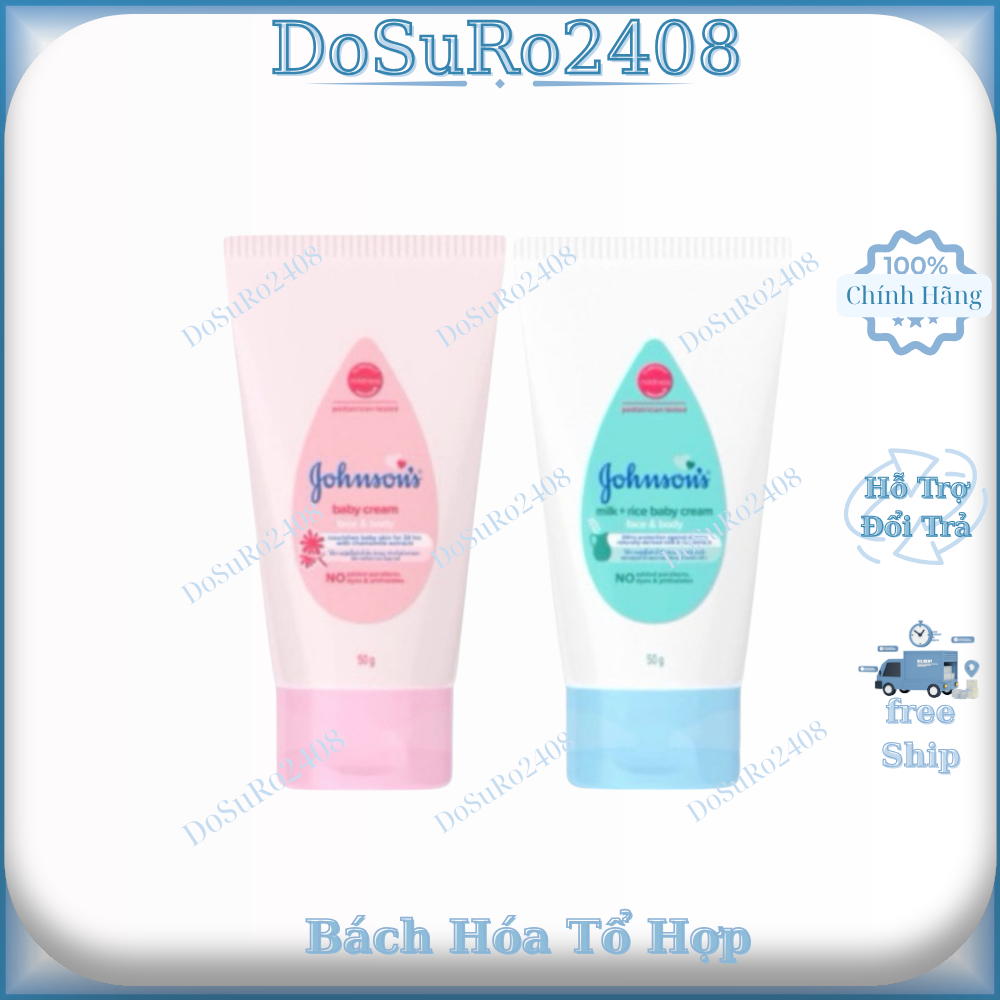 Kem dưỡng da Johnson's Milk Rice Baby + Cream 50g