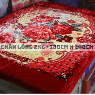 [ Hàng Loại 1 ] Chăn Lông  2 Lớp tuyết nhung 2kg Cỡ 1m8x2m - Chăn Đơn Siêu Ấm Cho Sinh Viên, Văn Phòng
