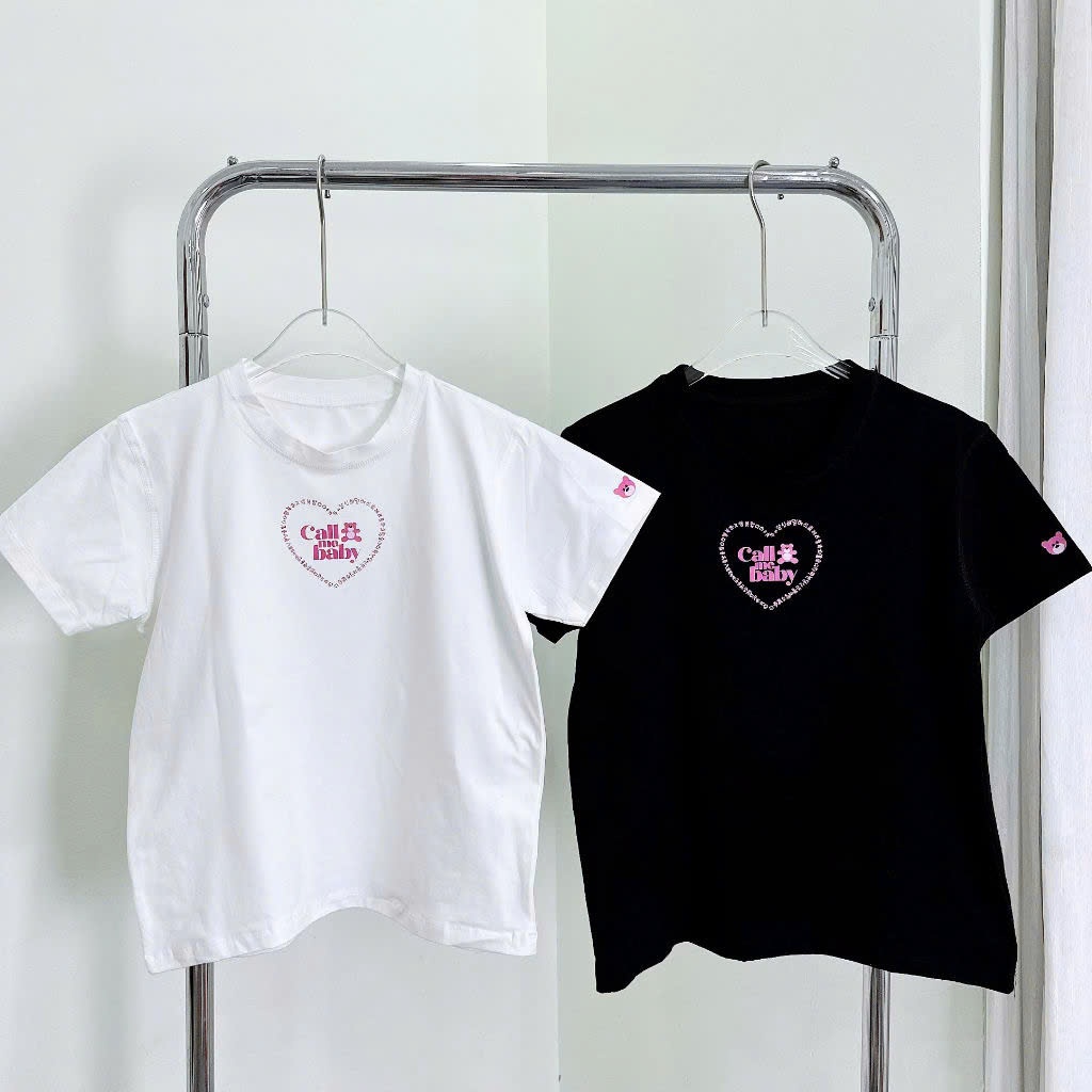 [ Video sp thực tế ] Áo thun babytee MCA nữ In chữ Call me baby A5656