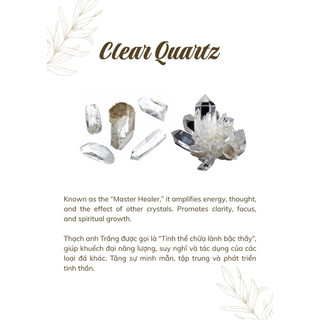 [Tiệm của Wi] Vòng cổ Clear Quartz - Thạch anh Trắng năng lượng tự nhiên