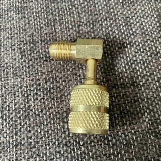 Đầu Chuyển Đổi Ga Góc 90° Gas R22 - R410 Đầu Nối Nạp Gas Điều Hòa Máy Lạnh Gia Đình