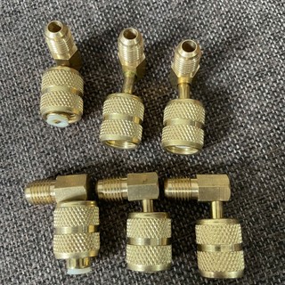 Đầu Chuyển Đổi Ga Góc 90° Gas R22 - R410 Đầu Nối Nạp Gas Điều Hòa Máy Lạnh Gia Đình