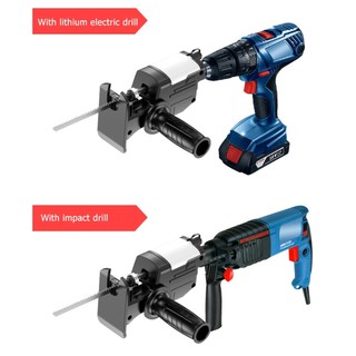Đầu chuyển đổi máy khoan thành máy cưa lọng tặng kèm 3 lưỡi cưa tiết kiệm chi phí nhờ tận dụng được máy khoan sẵn có