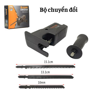 【Hàng giao ngay】Bộ Chuyển Đổi Máy Khoan Thành Máy Cưa Lọng Cầm Tay (Tặng kèm 3 lưỡi cưa)