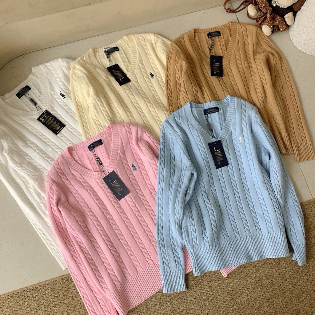 𝐬𝐭𝐮𝐝𝐢𝐨𝐛𝐲𝟐𝟓 | ÁO CỔ TIM NEW LEN THỪNG LOGO NGỰA HÀNG QC | BigBuy360 - bigbuy360.vn