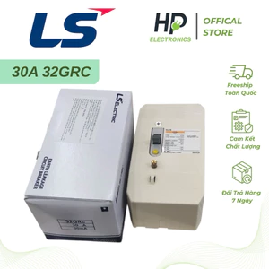 ELCB CB chống giật LS Electric Hàn Quốc 30A 32GRC có vỏ cao cấp 2P , cầu dao tự ngắt khi rò dòng quá tải