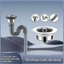 xiphong chậu rửa bát Bộ xả chậu rửa đơn inox kèm lõi nhấn bộ ống bồn rửa chén