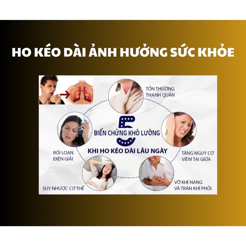 Bổ phế thuỷ Đức Thọ Sanh (150ml) bổ phế, giảm ho, ấm đường hô hấp, viêm họng, khan tiếng hen suyễn