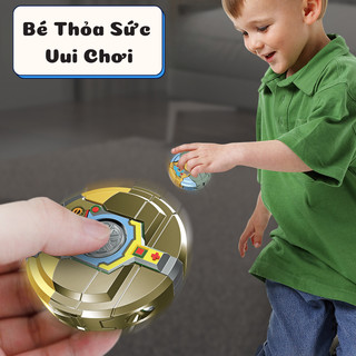 Đồ Chơi Biến Hình Robot Fidget Spinner Cho Bé Tích Hợp Spinner Giải Tỏa Căng Thẳng, Biến Hình Siêu Mượt An Toàn Cho Bé