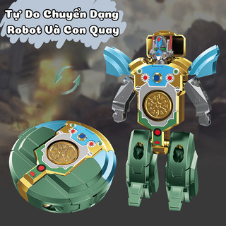 Đồ Chơi Biến Hình Robot Fidget Spinner Cho Bé Tích Hợp Spinner Giải Tỏa Căng Thẳng, Biến Hình Siêu Mượt An Toàn Cho Bé