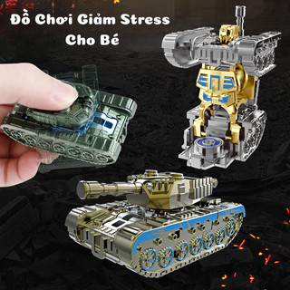 Đồ Chơi Biến Hình Robot Fidget Spinner Cho Bé Tích Hợp Spinner Giải Tỏa Căng Thẳng, Biến Hình Siêu Mượt An Toàn Cho Bé