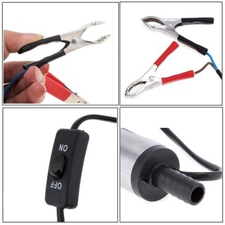【🔥Free ship🔥】Bơm điện chìm 12v dc vỏ hợp kim nhôm bơm dầu diesel nhiên liệu 30L/phút-Bơm chìm mini 12v, 24v