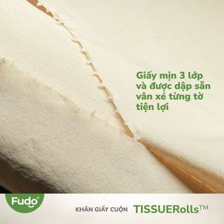 Khăn giấy tre tự nhiên Fudo mềm mịn, dai, an toàn, không chất tẩy trắng