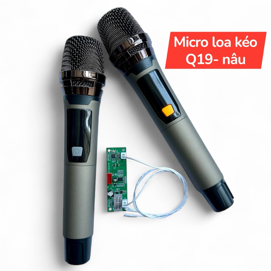Micro loa kéo Q19, 2 màu lựa chọn, dùng được cho tất cả các loại loa ...