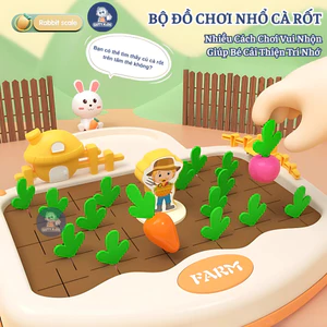 Bộ Đồ Chơi Nhổ Cà Rốt cho bé GutyKids Đồ Chơi Nông Trại Cho Bé Phân Biệt Màu Sắc Ghi Nhớ Montessori, quà tặng cho bé