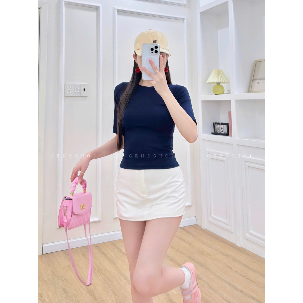 Áo Thun Nữ Tay Lửng Dáng Ôm Body Thanh Lịch  Genzshop BST25