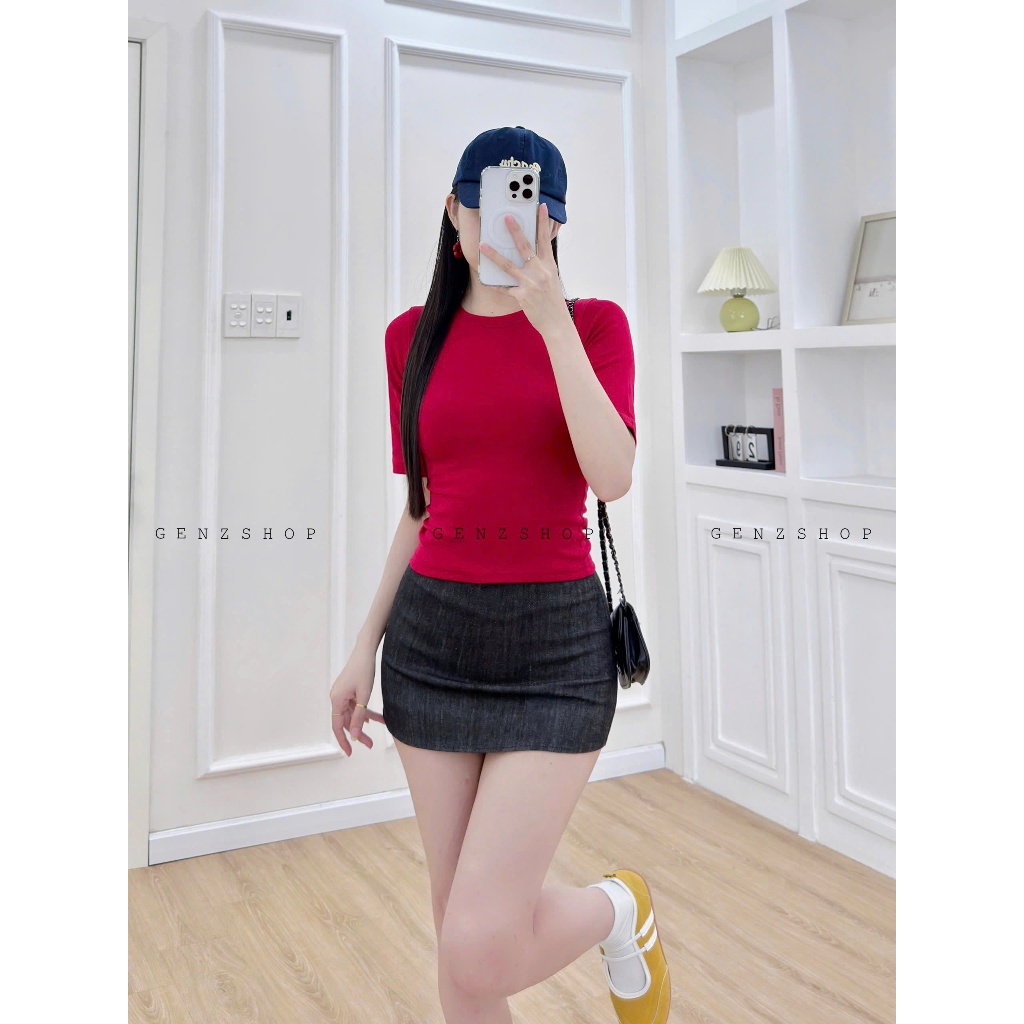 Áo Thun Nữ Tay Lửng Dáng Ôm Body Thanh Lịch  Genzshop BST25