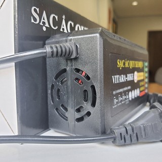 Sạc xe đạp điện 48V 12AH VITARA-BIKE tự ngắt khi đầy chống chai phồng bình có quạt tản nhiệt