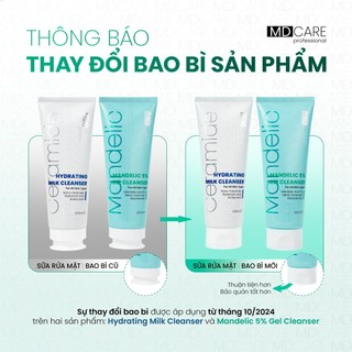 Gel Rửa Mặt Sạch Sâu Và Tẩy Tế Bào Chết Nhẹ Nhàng MD CARE Mandelic Acid 5% Gel Cleanser (30ml, 200ml)