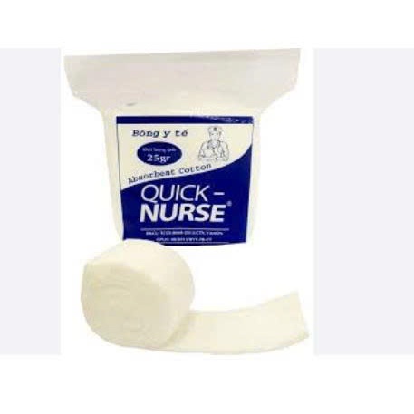 Bông gòn 25g Nurse, gòn thấm nước 25g mềm mịn ,thấm hút tốt