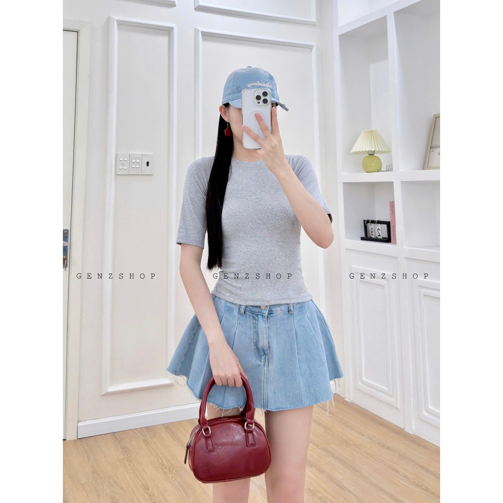 Áo Thun Nữ Tay Lửng Dáng Ôm Body Thanh Lịch  Genzshop BST25