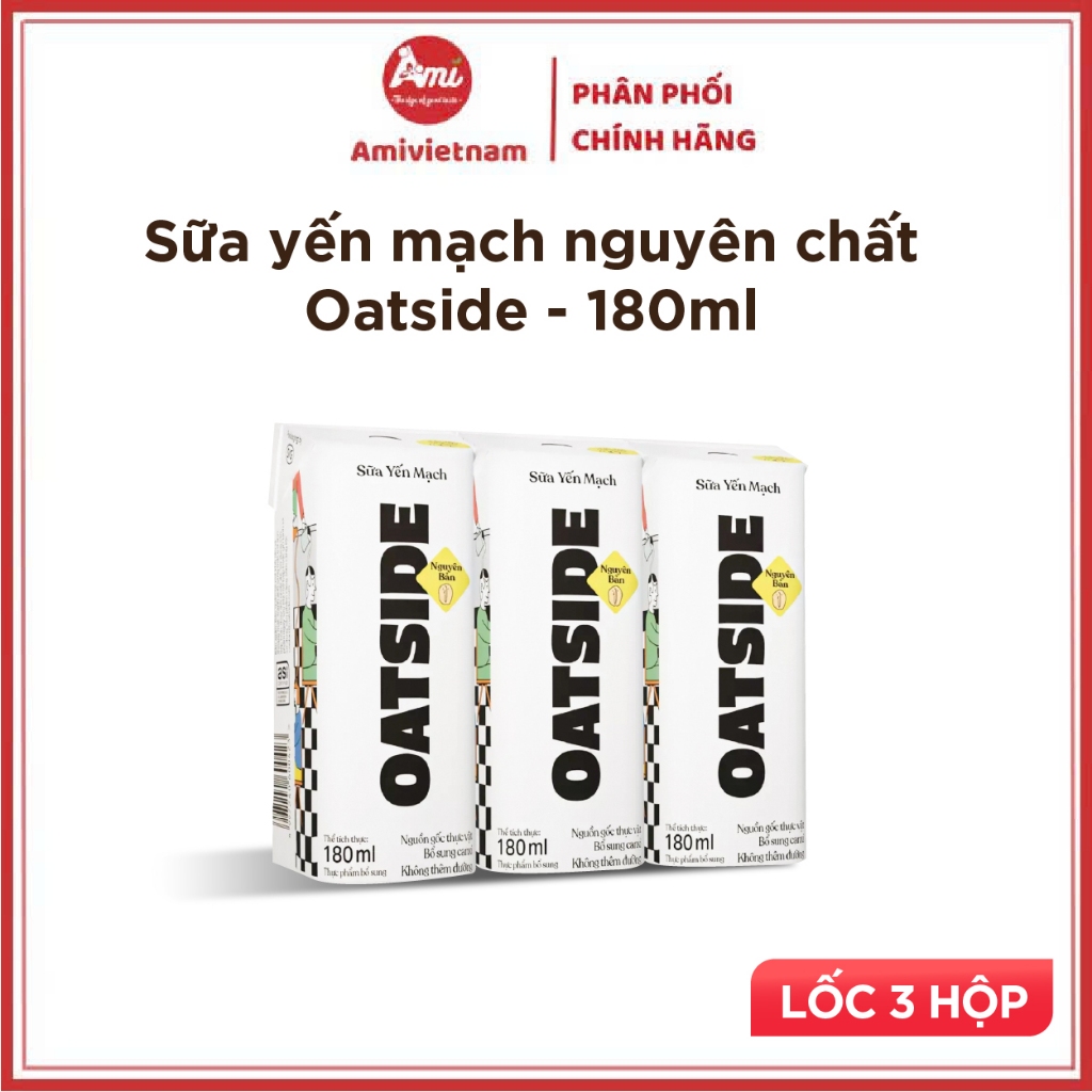 Sữa Yến Mạch OATSIDE Milk Nguyên Vị, Chocolate và Deluxe có đường (mới ...