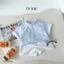 Bộ sơ mi kẻ cổ trụ công tử bé trai, set sơ mi cộc tay bảnh bao cho bé H0725B49