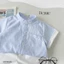 Bộ sơ mi kẻ cổ trụ công tử bé trai, set sơ mi cộc tay bảnh bao cho bé H0725B49