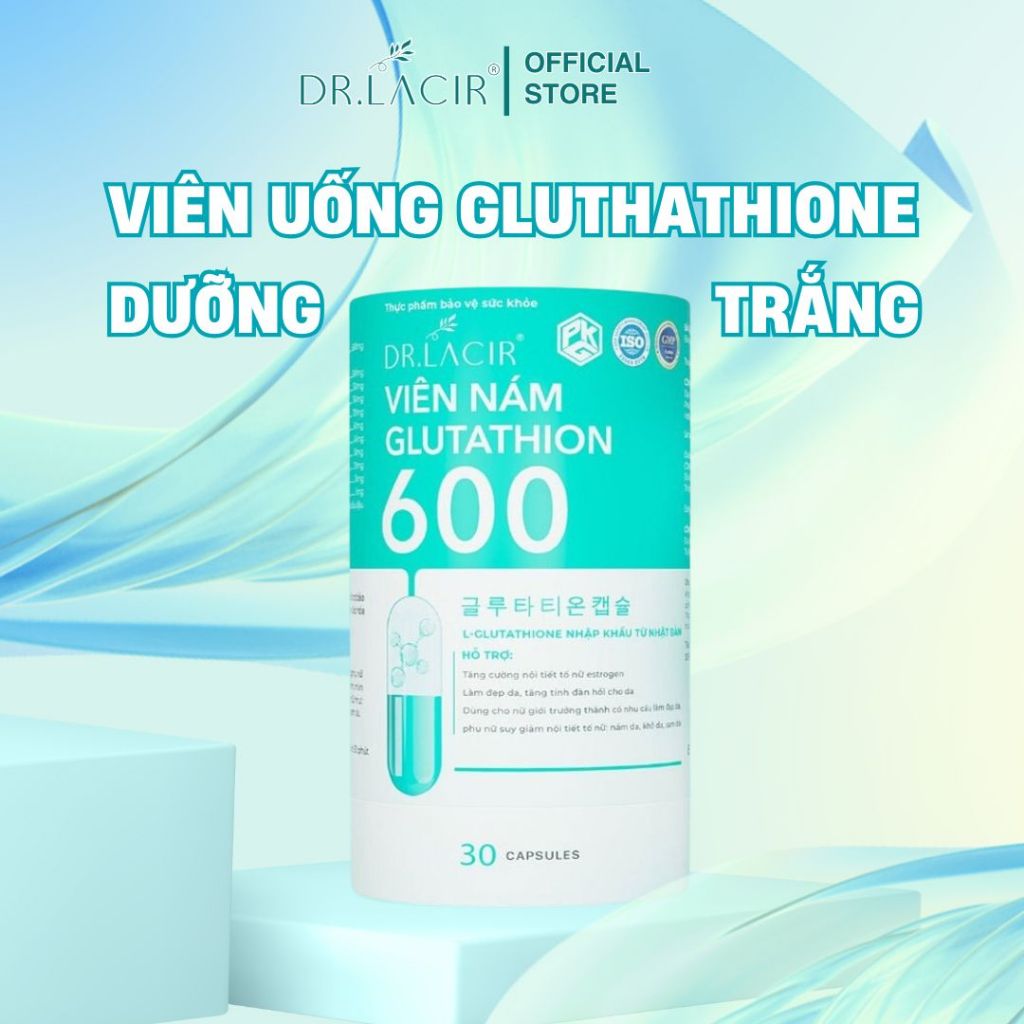 Viên Uống Gluthathione Dưỡng Trắng Dr.lacir Hỗ Trợ Trắng Da Từ Bên Trong