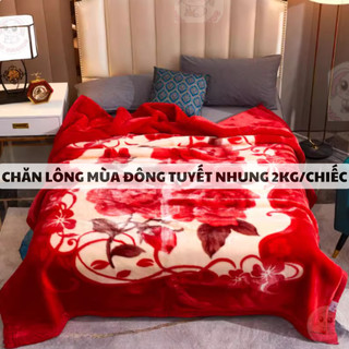[ Hàng Loại 1 ] Chăn Lông  2 Lớp tuyết nhung 2kg Cỡ 1m8x2m - Chăn Đơn Siêu Ấm Cho Sinh Viên, Văn Phòng