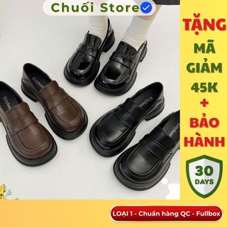 Giày oxford nữ da PU tổng hợp dệt vải đế cao su xinh xắn dễ phối đồ cao cấp đáng yêu