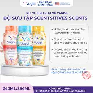 [Chính Hãng] Gel vệ sinh phụ nữ hương nước hoa Vagisil Scentsitive Scents 240ml/354ml
