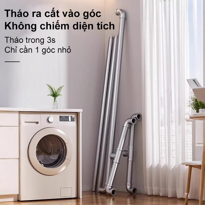 𝐎𝐥𝐢𝐟𝐞 Giá Treo Quần Áo Ống Thép Kệ Treo Quần Áo Ổn Định Và Bền Chịu Tải Mạnh Sào Phơi Chịu Tải Mạnh