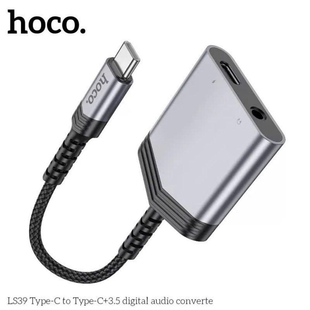 Cáp chuyển đổi LS39 ,chuyển đổi âm thanh từ typec to typec và cổng tai nghe 3.5mm