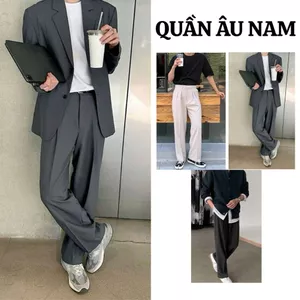 Quần Âu Vải Nam FABUMAN Dáng Suông cạp cao Công sở Hàn Quốc Vải Co Giãn đầy đủ size