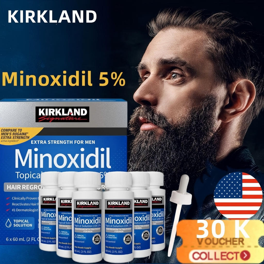 Hộp 6 lọ dạng lỏng Serum mọc râu Minoxidil 5% | Shopee Việt Nam