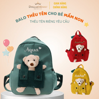 Balo Mầm Non Gấu Bông Dễ Thương Cho Bé Đi Học Mẫu Giáo Du Lịch Đi Chơi, Siêu Nhẹ, Bền Đẹp