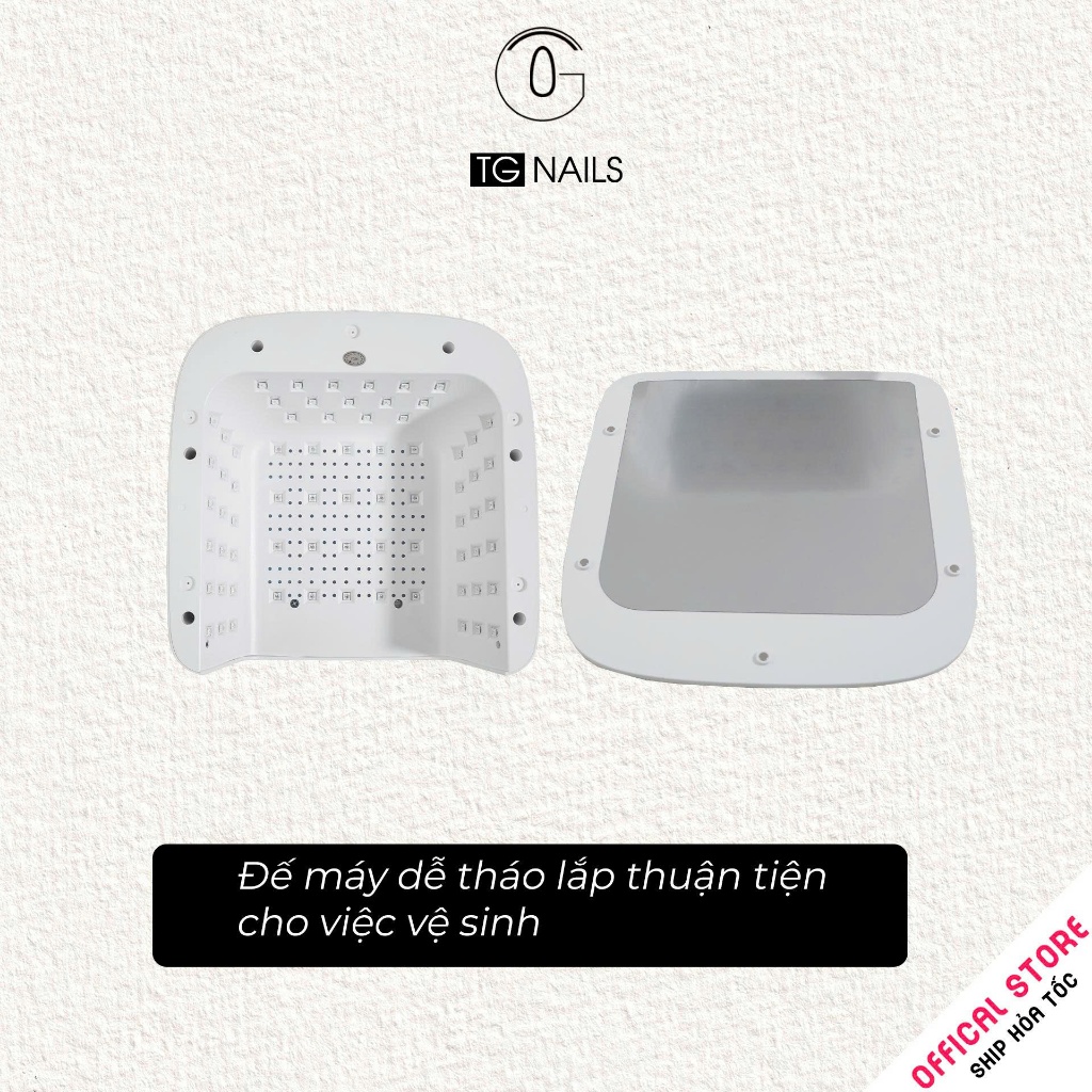 Máy hơ móng tay gel L3 TG Nails công suất 72W 2 mặt đèn led tiện lợi