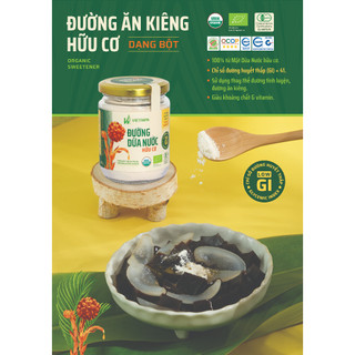 Đường dừa nước VIETNIPA chỉ số đường huyết thấp, ăn kiêng