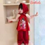 Bộ Yếm Mặc Tết cho bé gái có in hình, Sét Yếm 2 Dây Cho Bé Gái lụa gấm chất mềm đẹp BB07- BEEKIDS