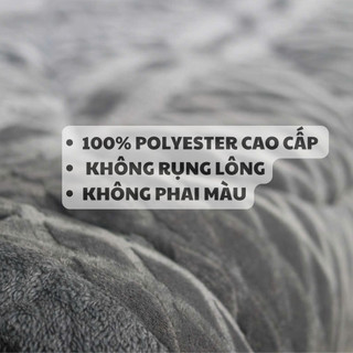 Chăn coco đại hàn lông thỏ - 3KG2  - kích thước 2m x 2m3 - lông thỏ mềm mịn siêu ấm áp