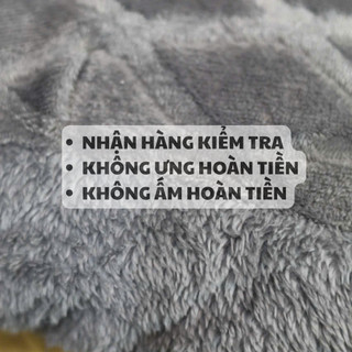 Chăn coco đại hàn lông thỏ - 3KG2  - kích thước 2m x 2m3 - lông thỏ mềm mịn siêu ấm áp