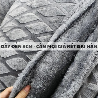 Chăn coco đại hàn lông thỏ - 3KG2  - kích thước 2m x 2m3 - lông thỏ mềm mịn siêu ấm áp
