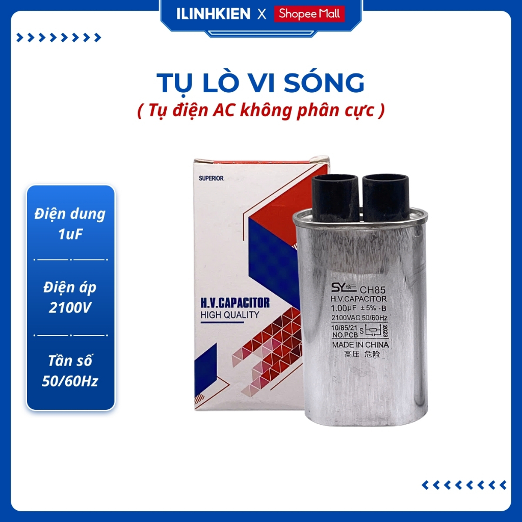 Tụ lò vi sóng cao áp 1uF 2kV ( kiểm tra trước khi gửi ) chất lượng cao ilinhkien