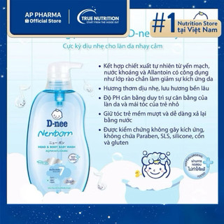 Sữa tắm gội 2in 1 Dnee cho bé - Sữa tắm gội trẻ sơ sinh Thái Lan