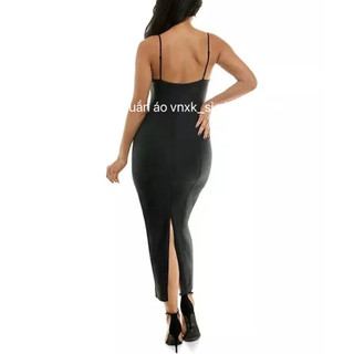 Đầm dây body dáng midi xuất dư