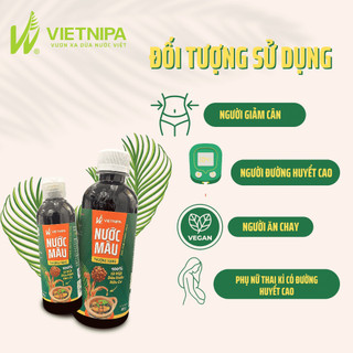 Nước màu ăn dặm hữu cơ VIETNIPA từ mật dừa nước từ 1 tuổi