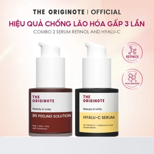 Combo Serum Retinol B3 và Hyalu-C The Originote chống lão hoá hỗ trợ sáng da cải thiện nếp nhăn