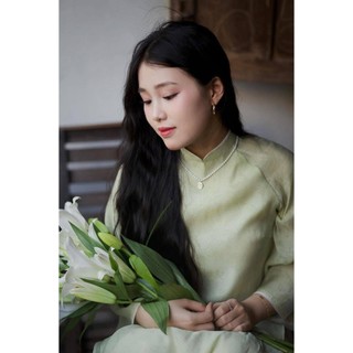 Áo Dài Tơ Crepe In Hoa Cách Tân 4 Tà – Duyên Dáng, Thanh Lịch, Sang Trọng | Áo dài Phương Linh
